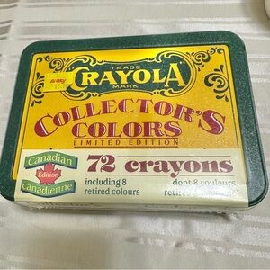 Crayola Vintage 1991 Limited Canadian Edition Collector's Colors 72 Crayons